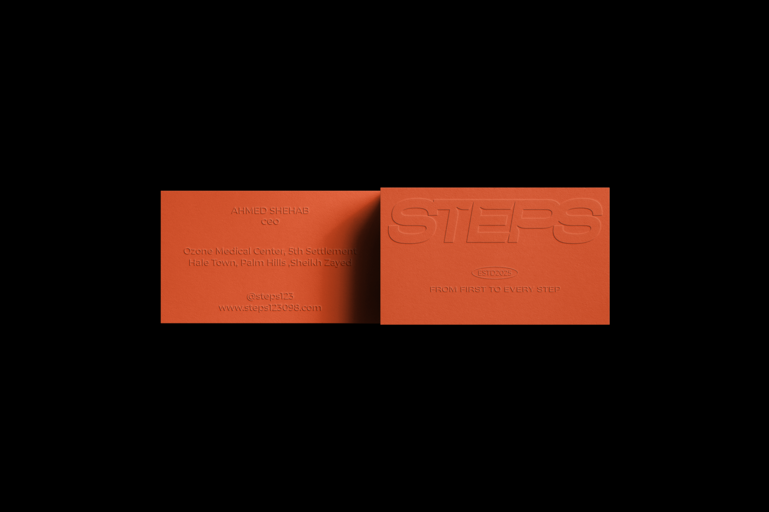 pm bc 1Ш embossed business cards mockup